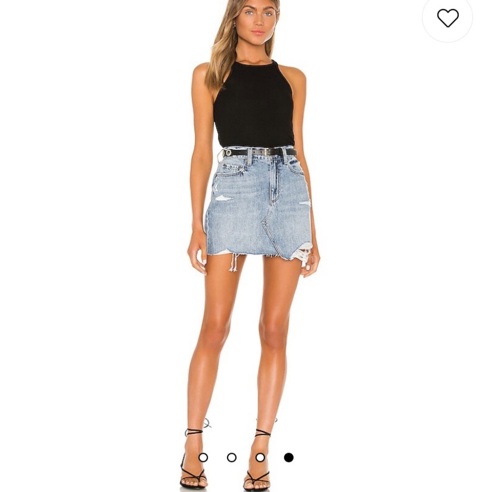 PISTOLA Rumi Denim Skirt in Heist